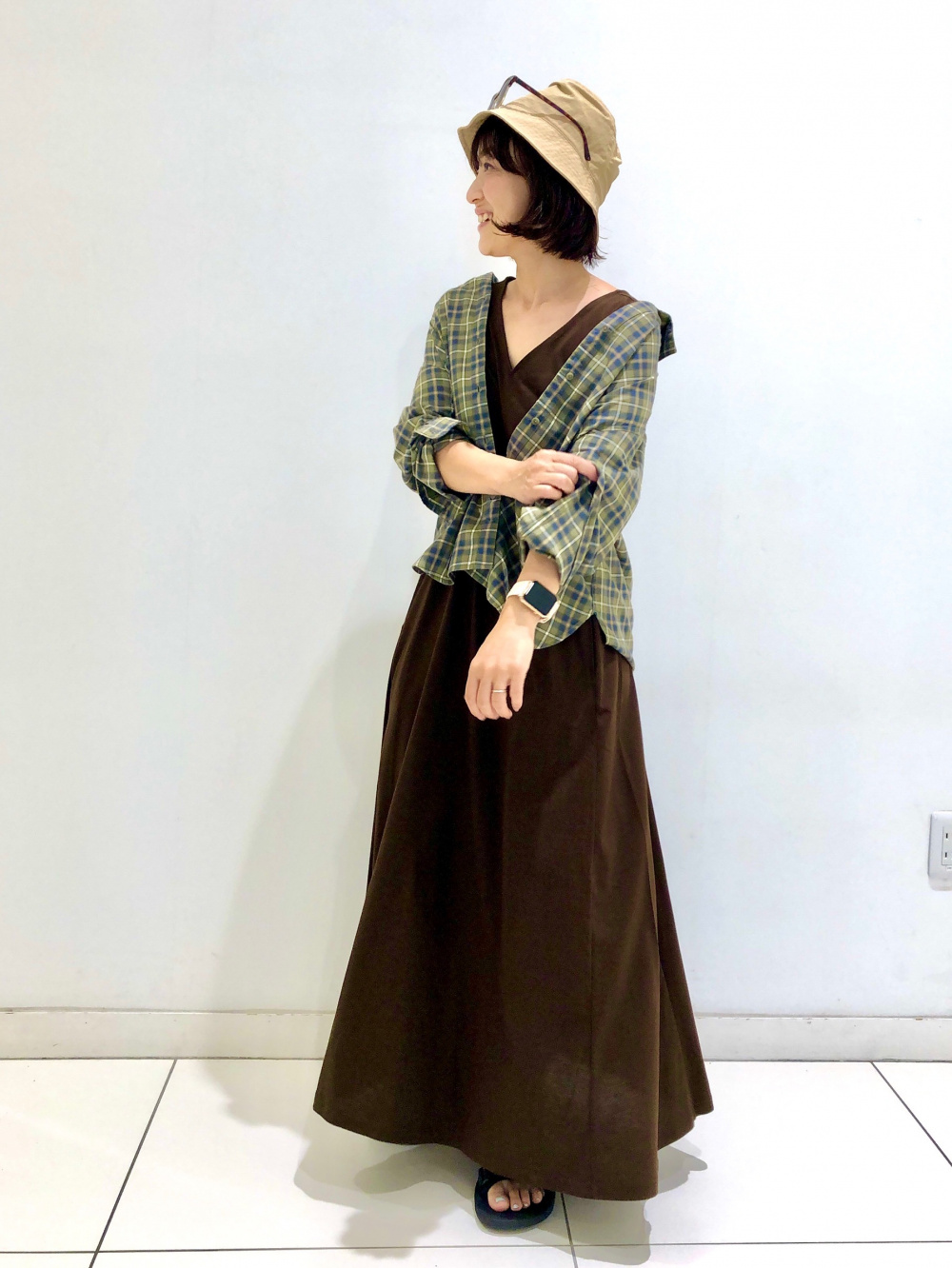 コットンワンピース7/8 120/131cm