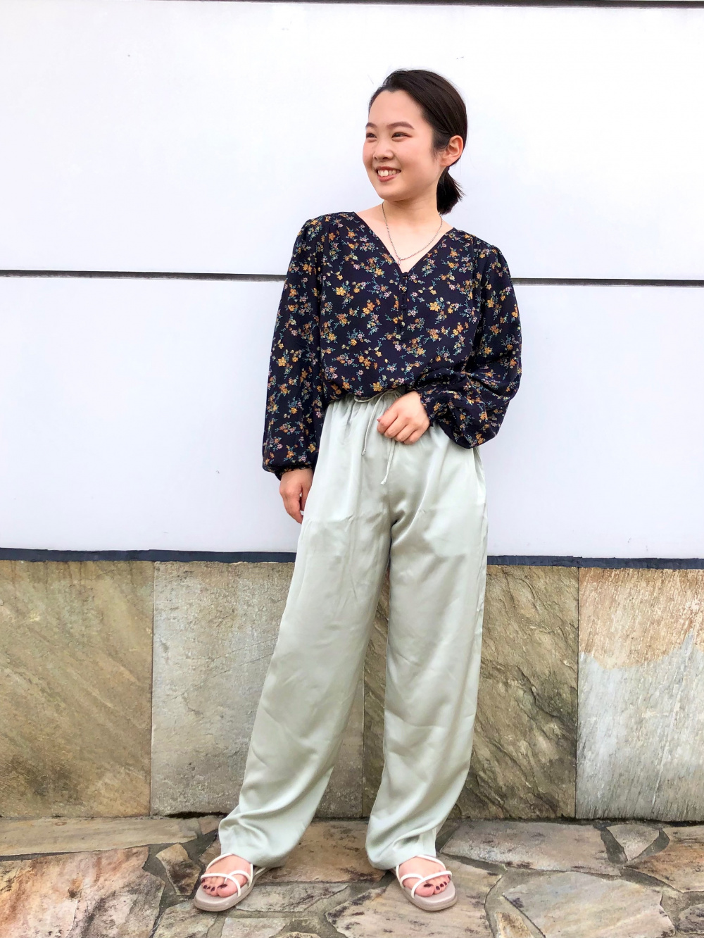 コットンティアードミニワンピース（半袖）、コットンレーヨン