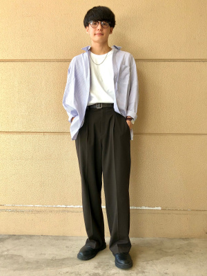 ユニクロ公式 | ファインクロスストライプシャツ（レギュラー・長袖