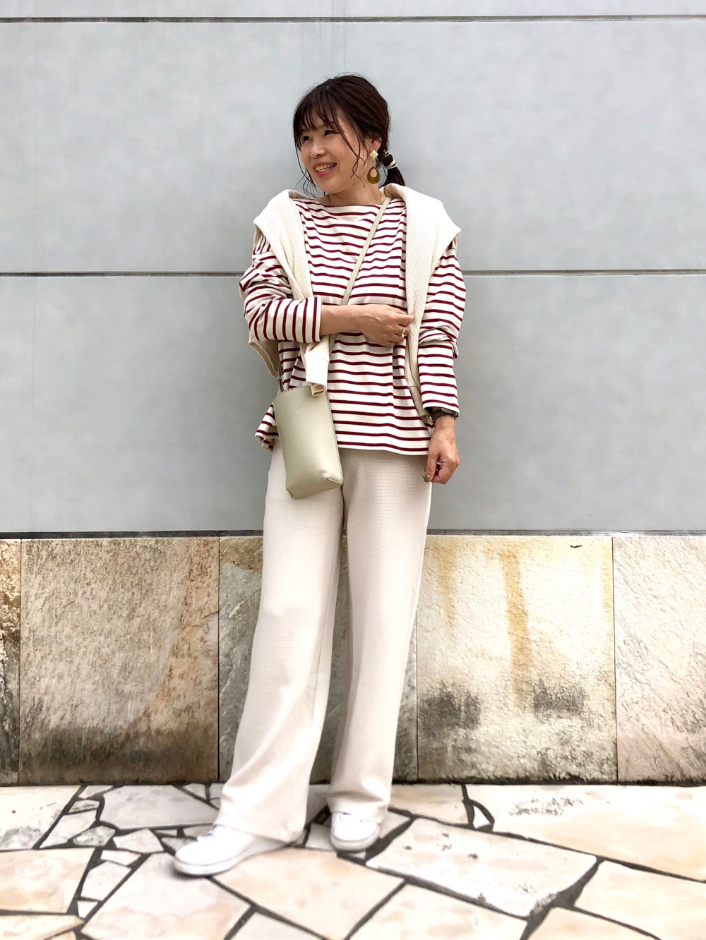 ヨッシー様 C5305 スウェット×ワッフルパンツコーデ ヨッシー様 C5305 スウェット×ワッフルパンツコーデ ヨッシー様