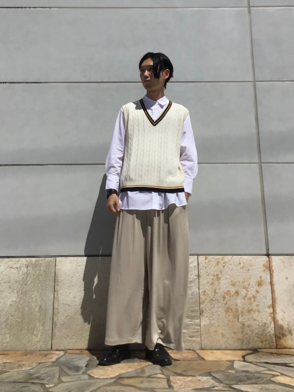 ユニクロ公式 ギャザーワイドパンツ（丈標準59～61cm）