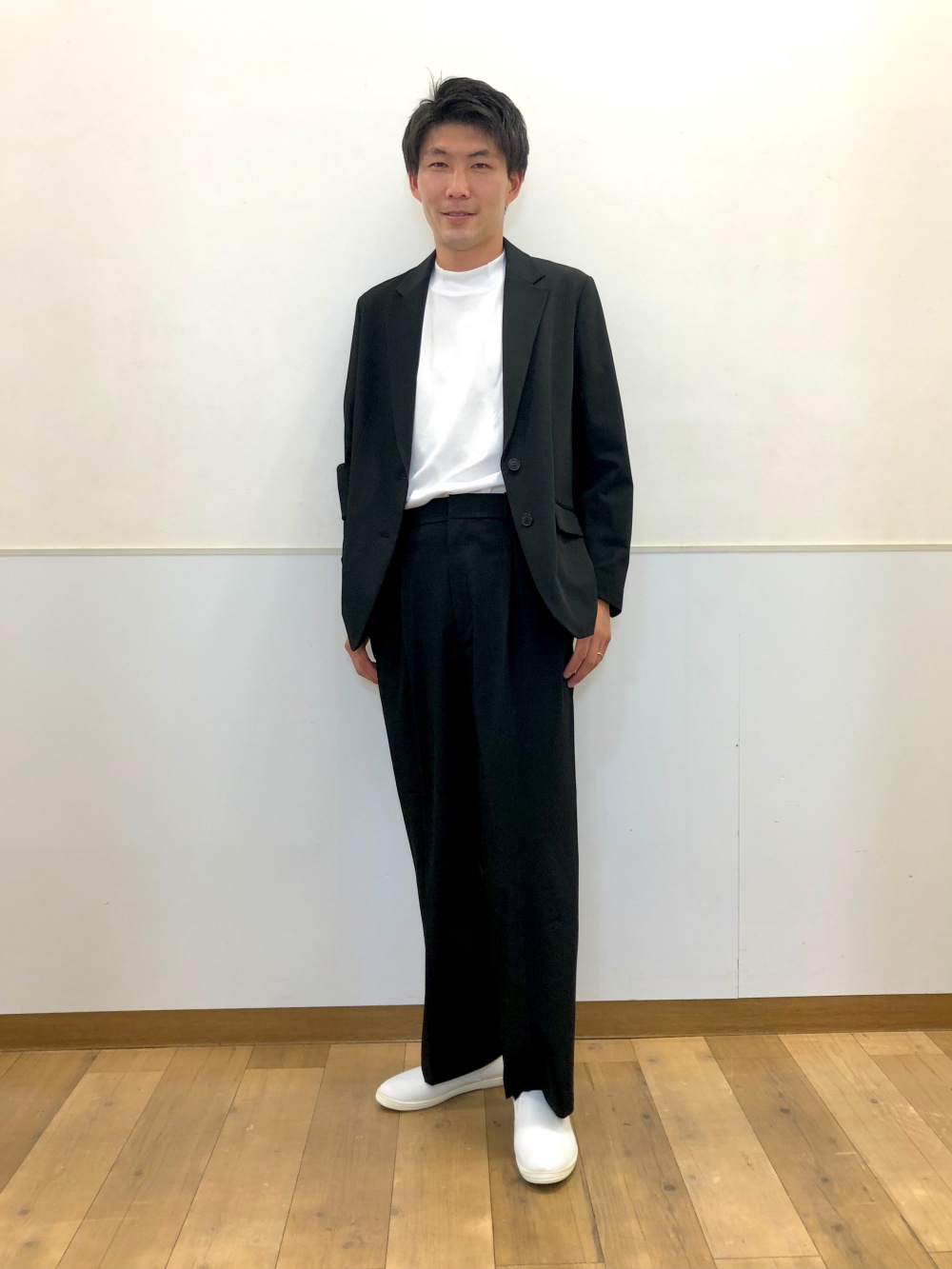 エアリズムコットンオーバーサイズモックネックT（5分袖）、ウルトラ