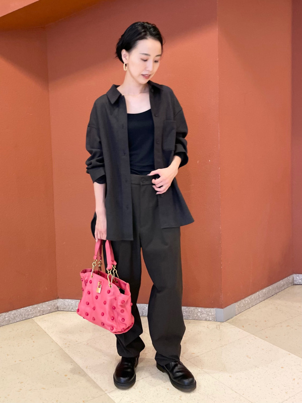 ブラッシュドジャージーシャツジャケット セットアップ可能