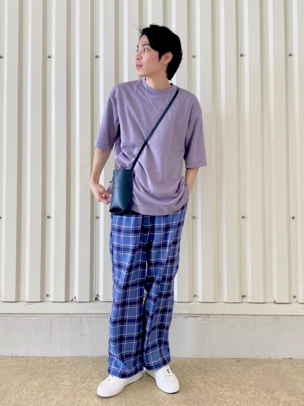 エアリズムコットンオーバーサイズモックネックT（5分袖）、ウルトラ