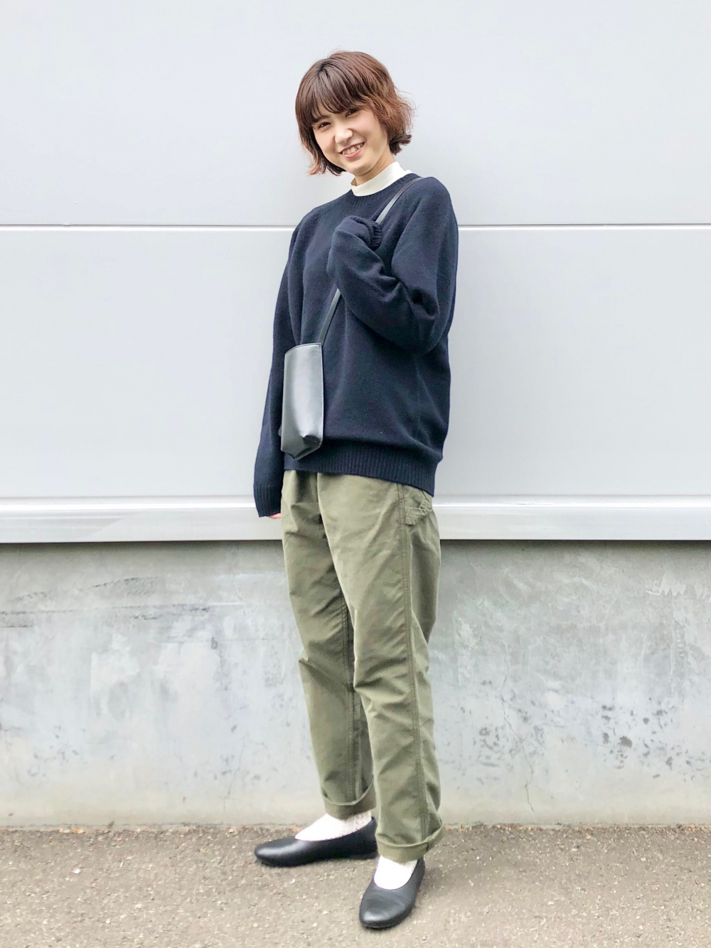 164 cm / WIDE LEG WORK TROUSERS (REGULAR LENGTH 71–77 cm): S