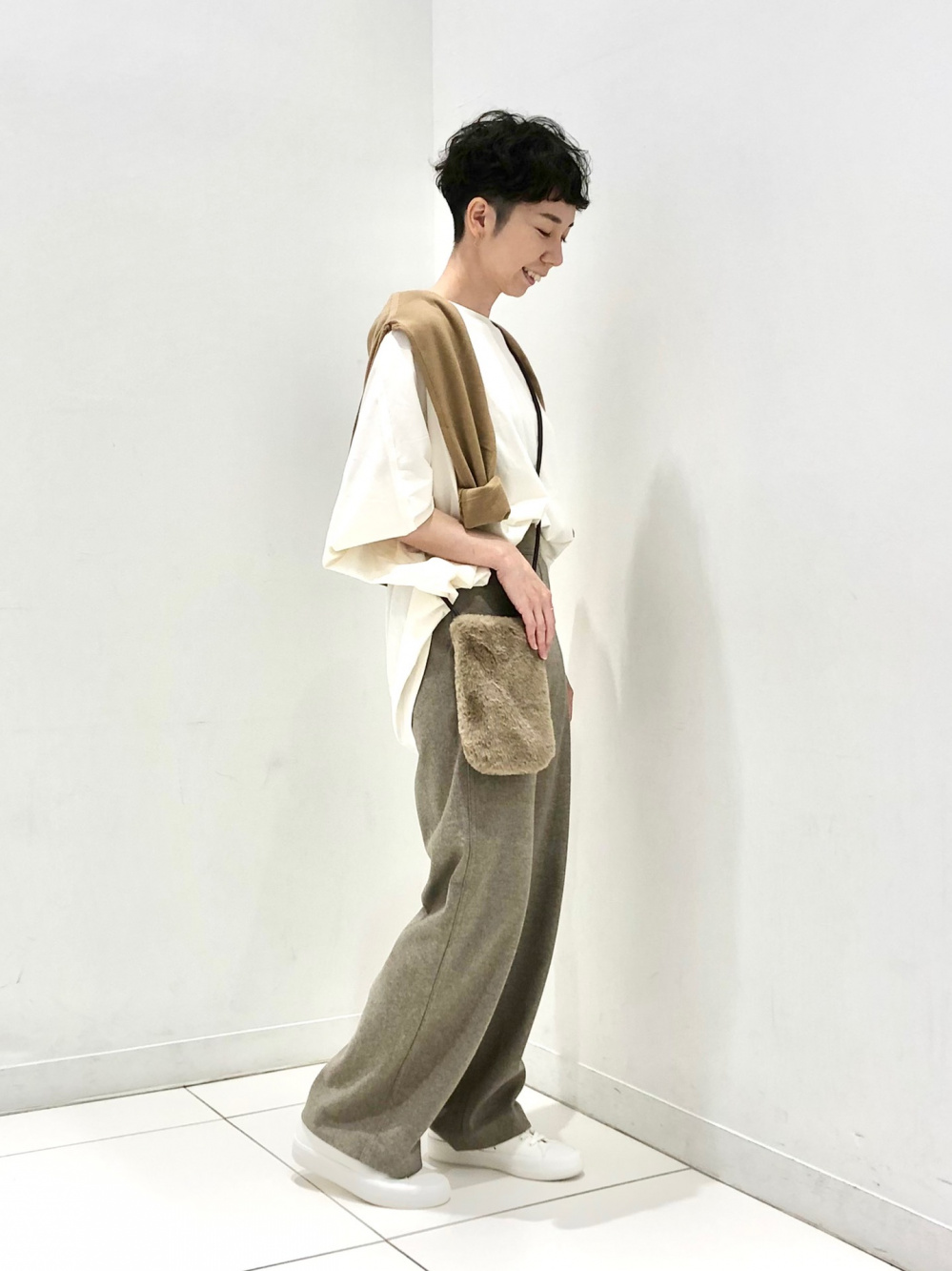 157 cm / BRUSHED JERSEY TROUSERS (STANDARD LENGTH: 68–70 cm) (MATCHING JACKET AVAILABLE): M