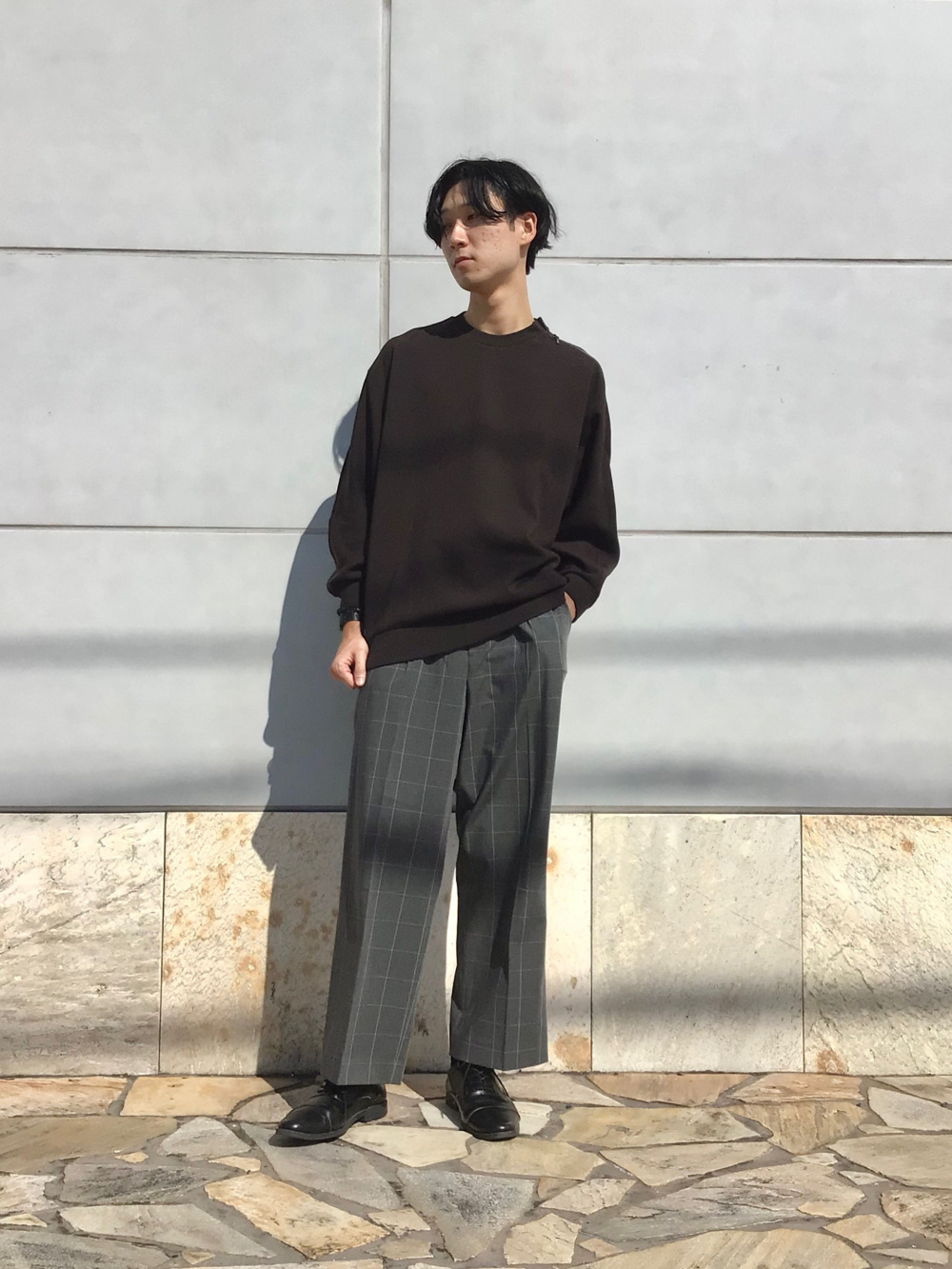 オーバーサイズ ジャケット クロップ丈 トレンド メンズ オーバーサイズボーダーTシャツ（5分袖）、デニムクロップド