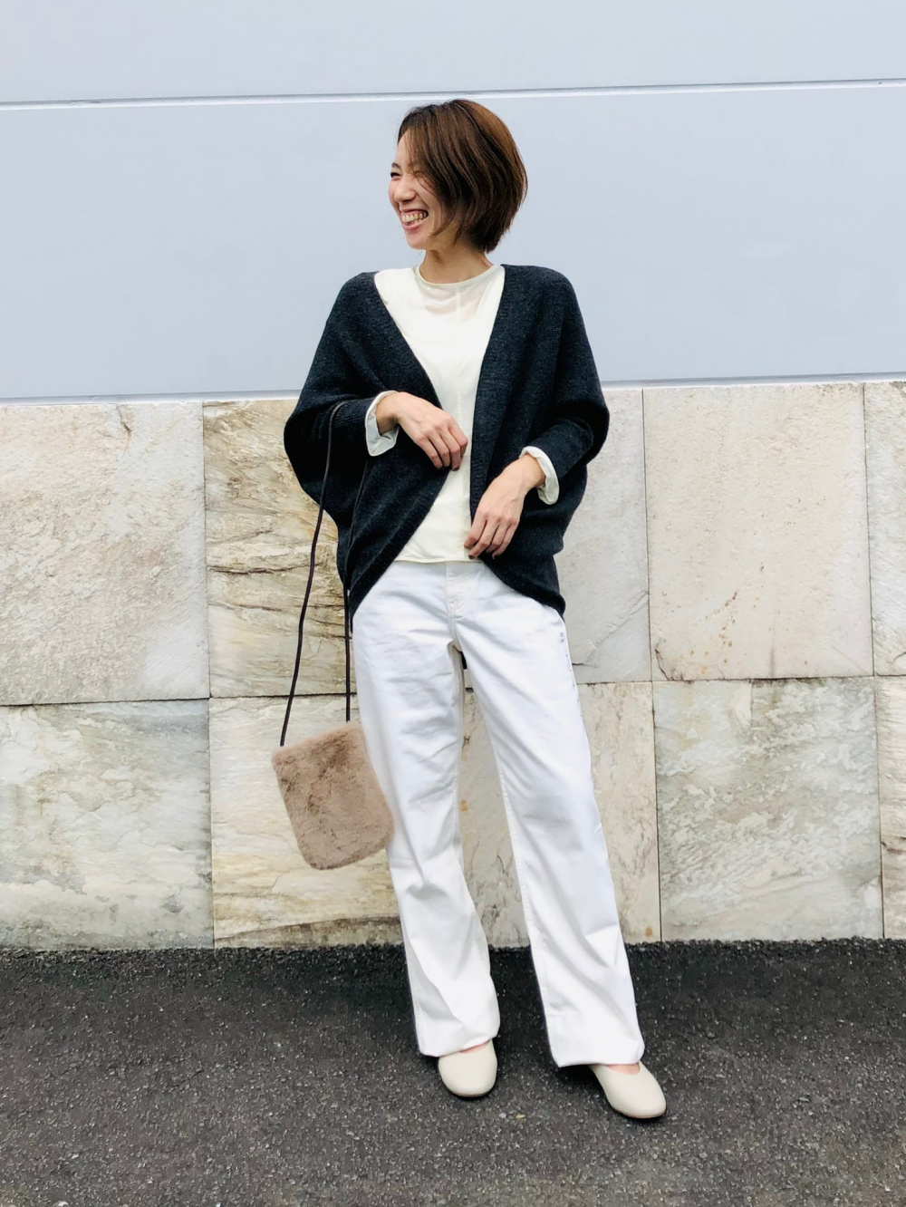 UNIQLO - ユニクロ＆マメクロゴウチ シアークルーネックTの通販