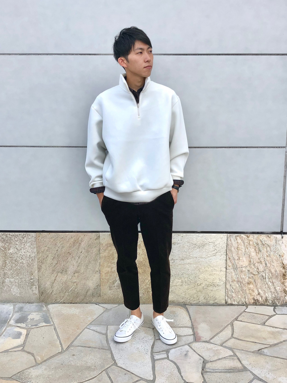 MARNI ハーフジッププルオーバーシャツ FAF｜ThermalHalfZipPullover