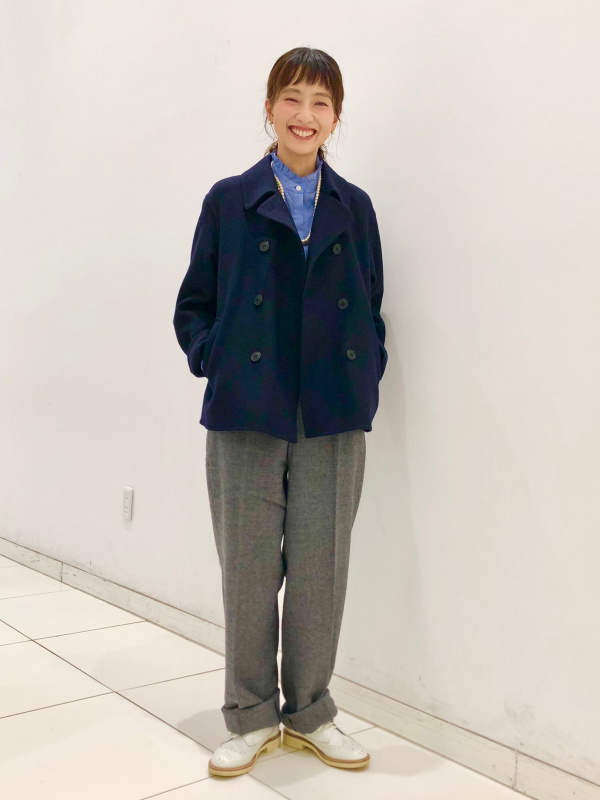 UNIQLO ユニクロ ピーコート Pコート Sサイズ ネイビー 怪し アイビー 