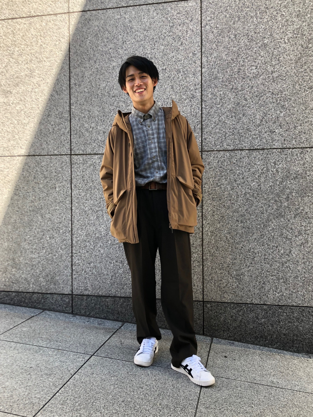 UNIQLO ボアフルジップ　ブルゾン　パーカー　ネイビー  L   メンズ