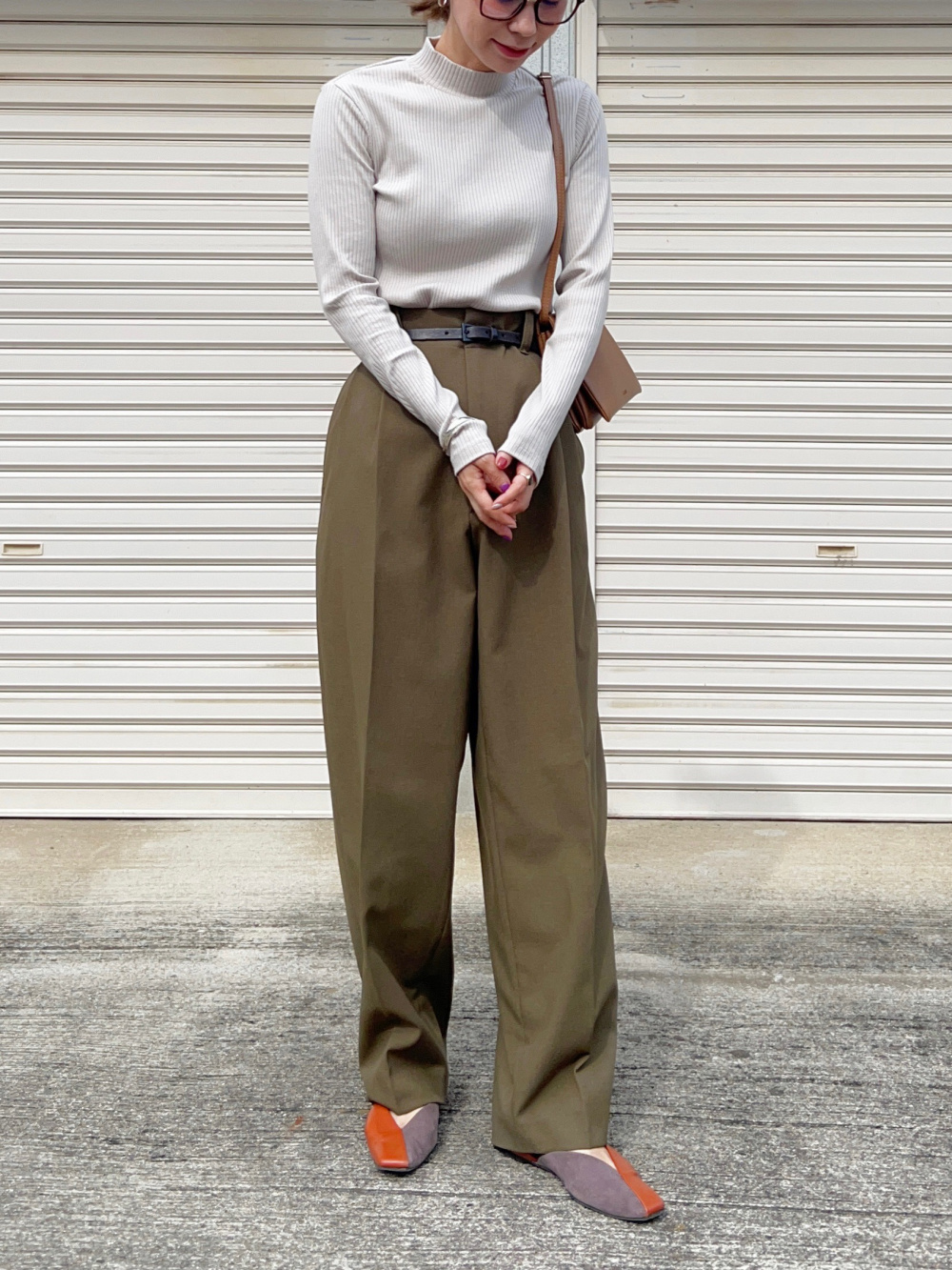 リブハイネックT」の着用コーディネート| ユニクロ公式 