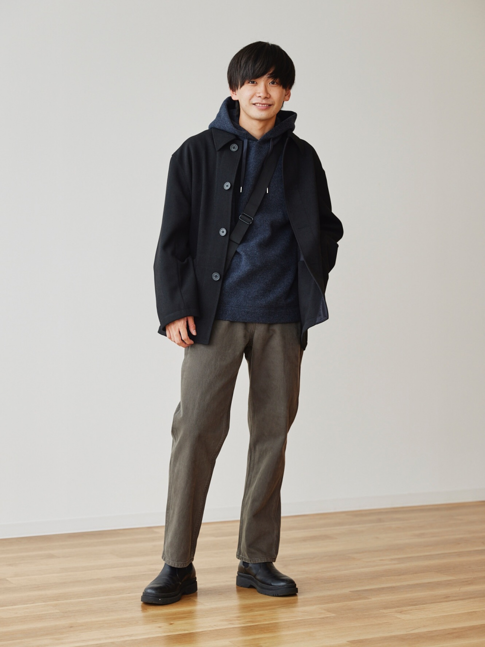 UNIQLO ユニクロU ウールブレンドシャツジャケット 羽織JK