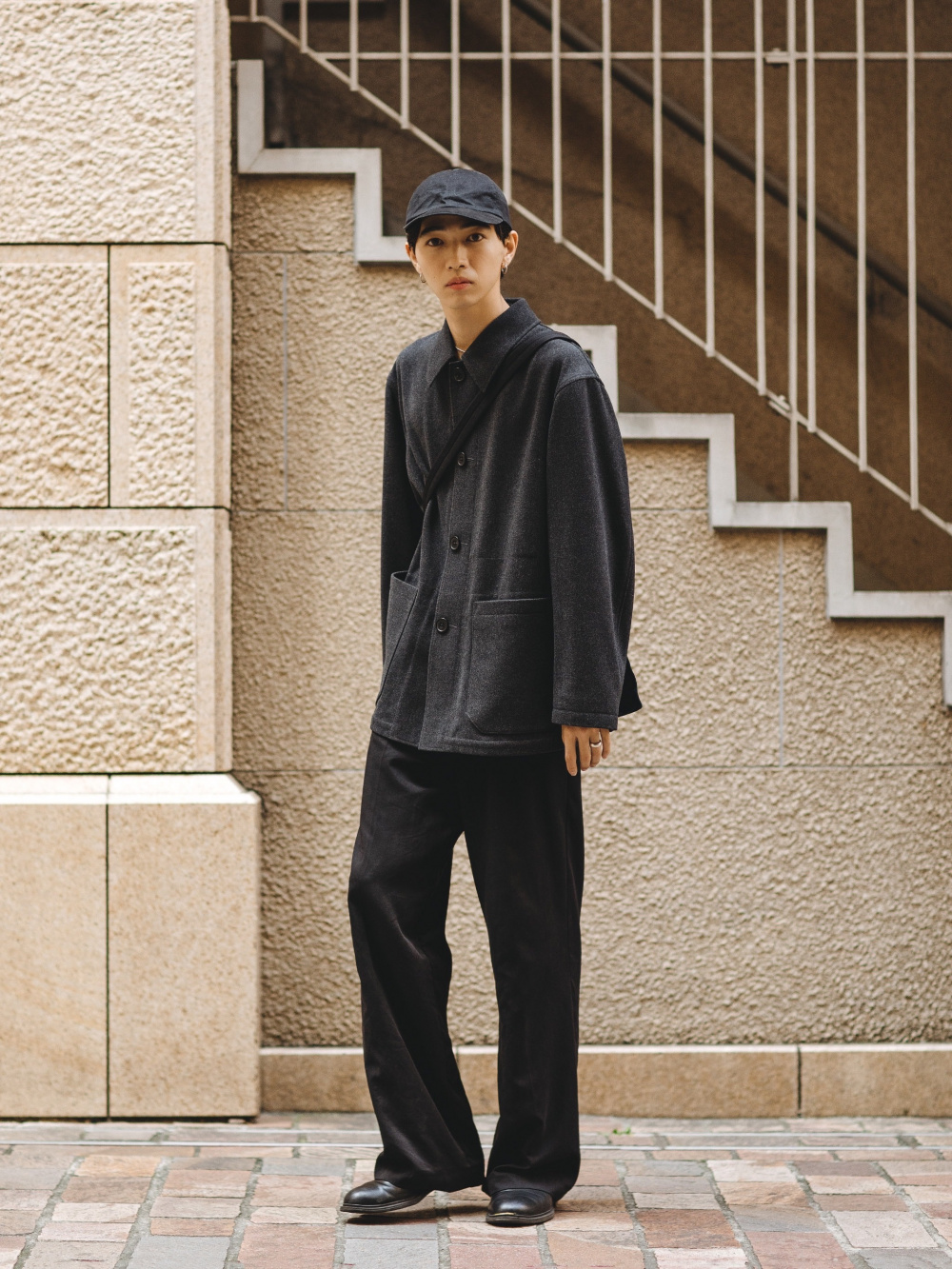 おすすめ UNIQLO セットアップ ウールブレンドテーラード