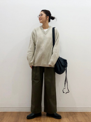 ユニクロ公式 | ベルテッドタックワイドパンツ