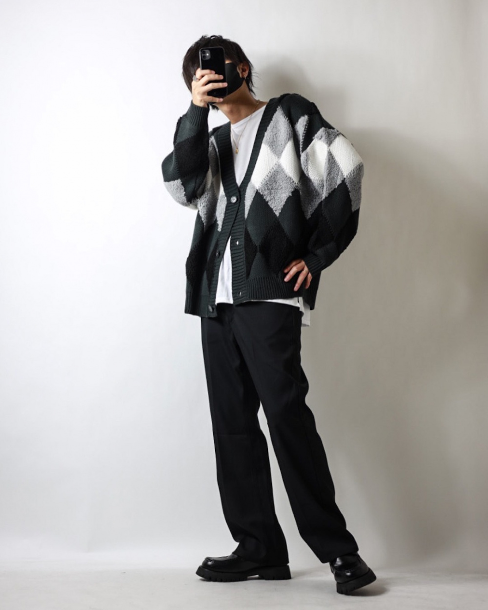 ふくろう　2点おまとめ　モックネック・ロングパンツ ユニクロ公式 | エアリズムコットンオーバーサイズモックネックT