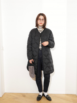 新品タグ付✨️ウルトラライトダウンリラックスコート キルティング ブラック XL ユニクロ公式 | ウルトラライトダウンリラックスコート