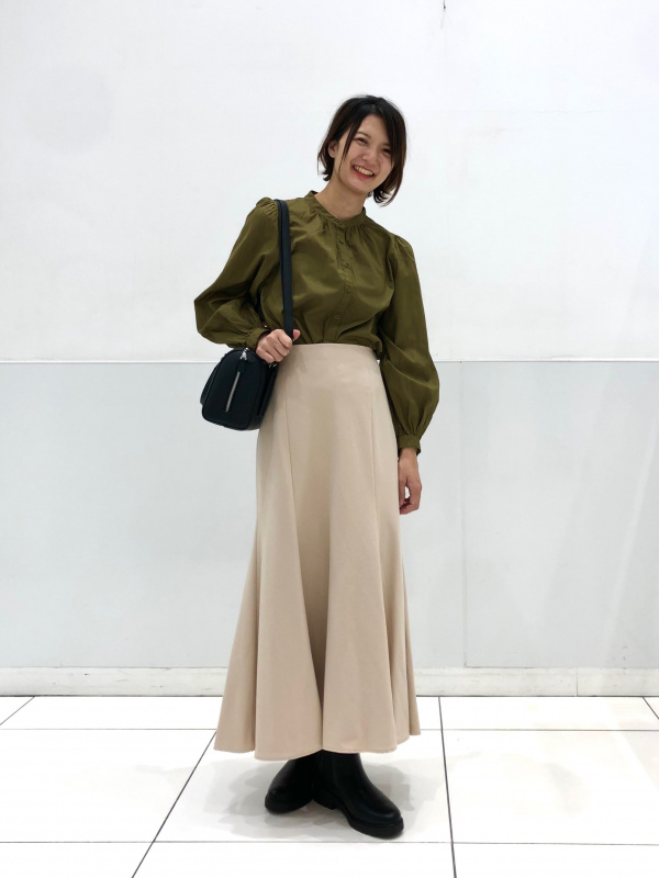 コットンボリュームスリーブブラウス（長袖）（レディース）の