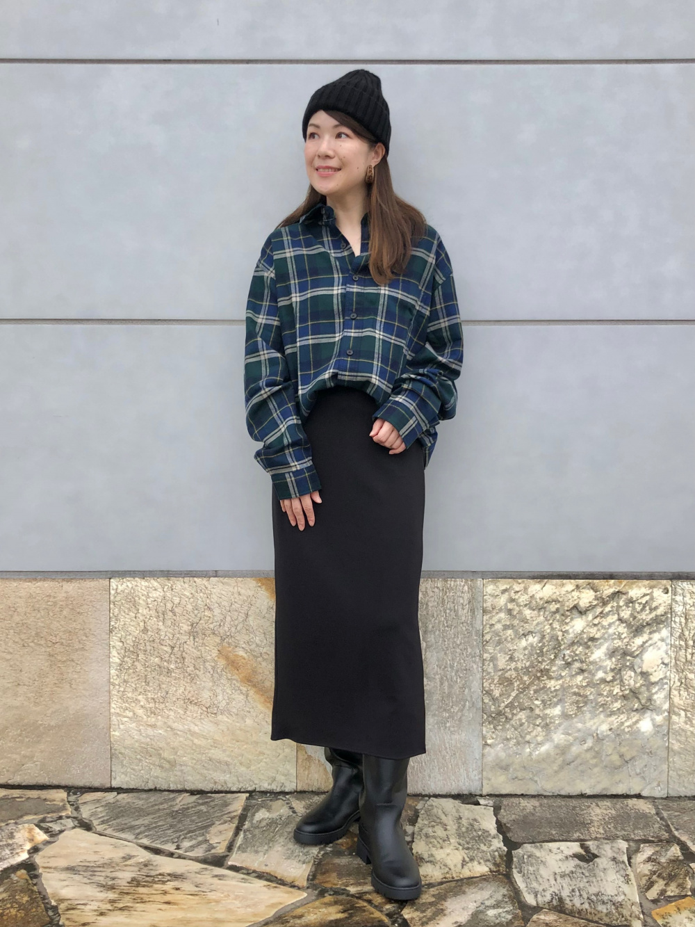 UNIQLO スフレヤーン タートルネックセーター　リブ スカート　セットアップ スフレヤーンタートルネックセーター（スムース・長袖） セットアップ