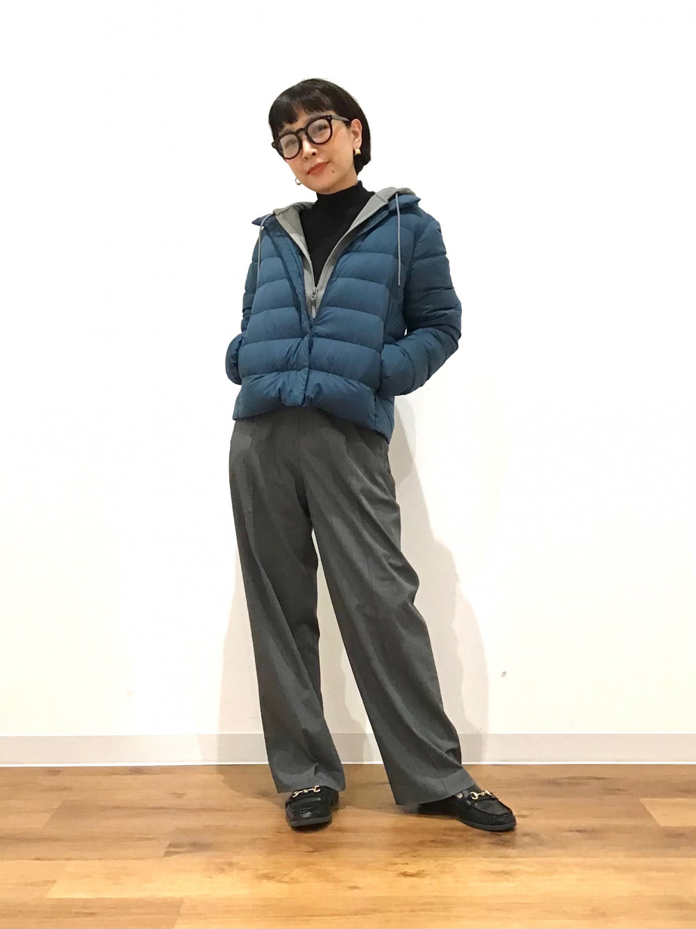 ドライスウェットクロップドフルジップパーカ（長袖