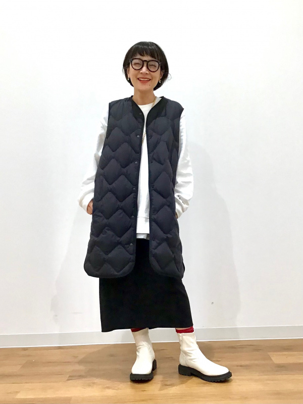 ストレッチダブルフェイスナロースカート（丈標準80～84cm