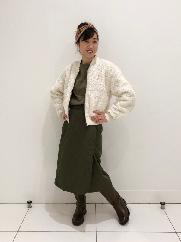 防風アウターフリースリブブルゾン、フリースクルーネックプルオーバー 