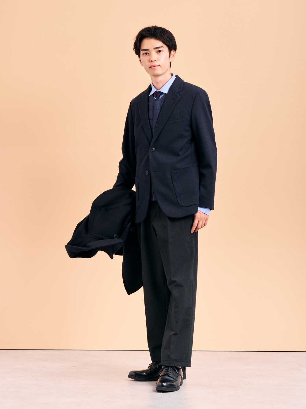 【新品】ユニクロ UNIQLO ストレッチウールスリムジャケット パンツ