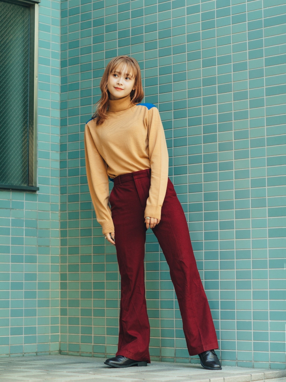 2点おまとめ▲長袖シャツ・タートルニット 🍂🍊🐦‍⬛ ______ 秋冬になると大活躍する UNIQLOのタートルニット