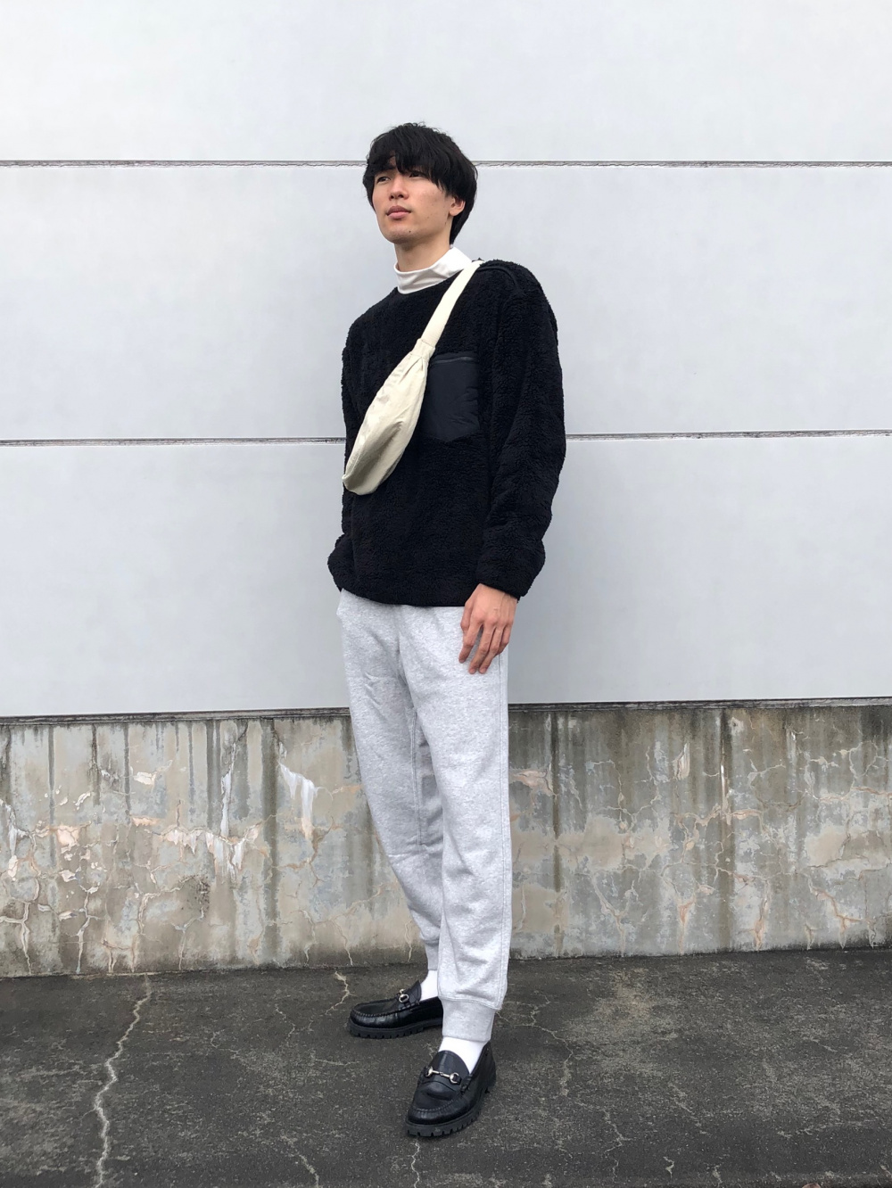 スウェットパンツ 丈標準65 71cm の着用コーディネート ユニクロ