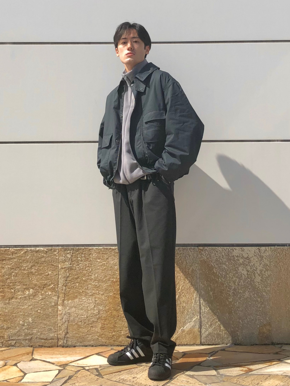 ユーティリティショートブルゾン」の着用コーディネート| ユニクロ公式