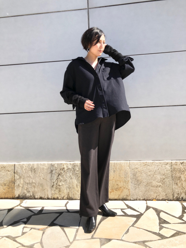 ブラッシュドジャージーパンツ（丈長め75cm）セットアップ可能