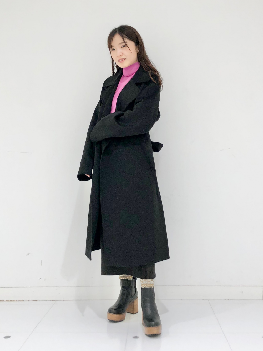 ダブルフェイスロングコート」の着用コーディネート| ユニクロ公式