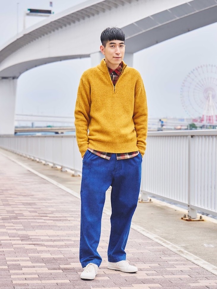 売り切れ必至！ UNIQLO × JW ANDERSON ハーフジップアップ L