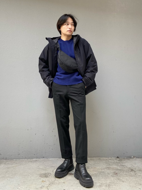 ヒートテックフリースモックネックTシャツ（長袖）、ヒートテック
