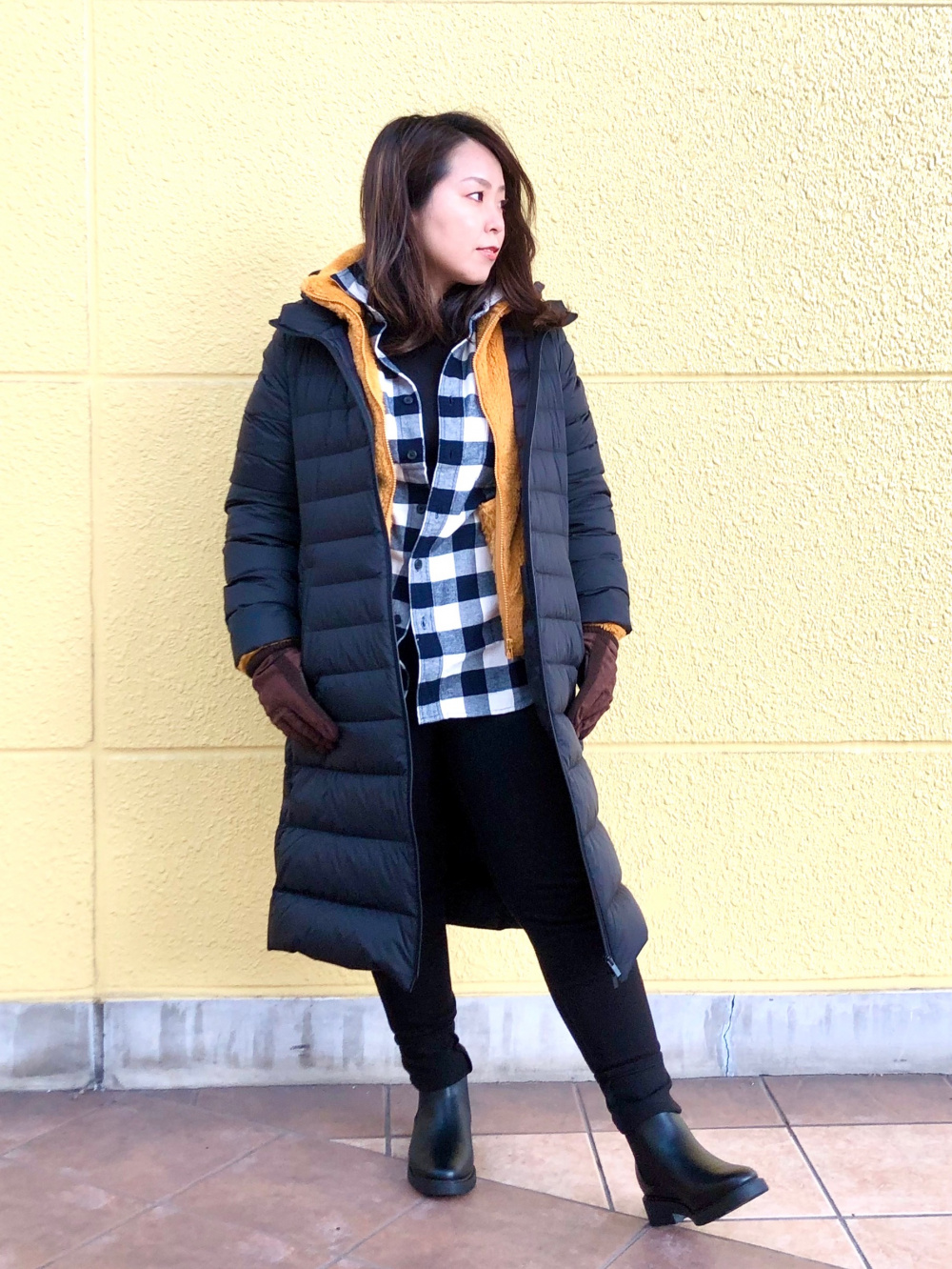 ユニクロ ウルトラライトダウンロングコート ブラック ウルトラライト