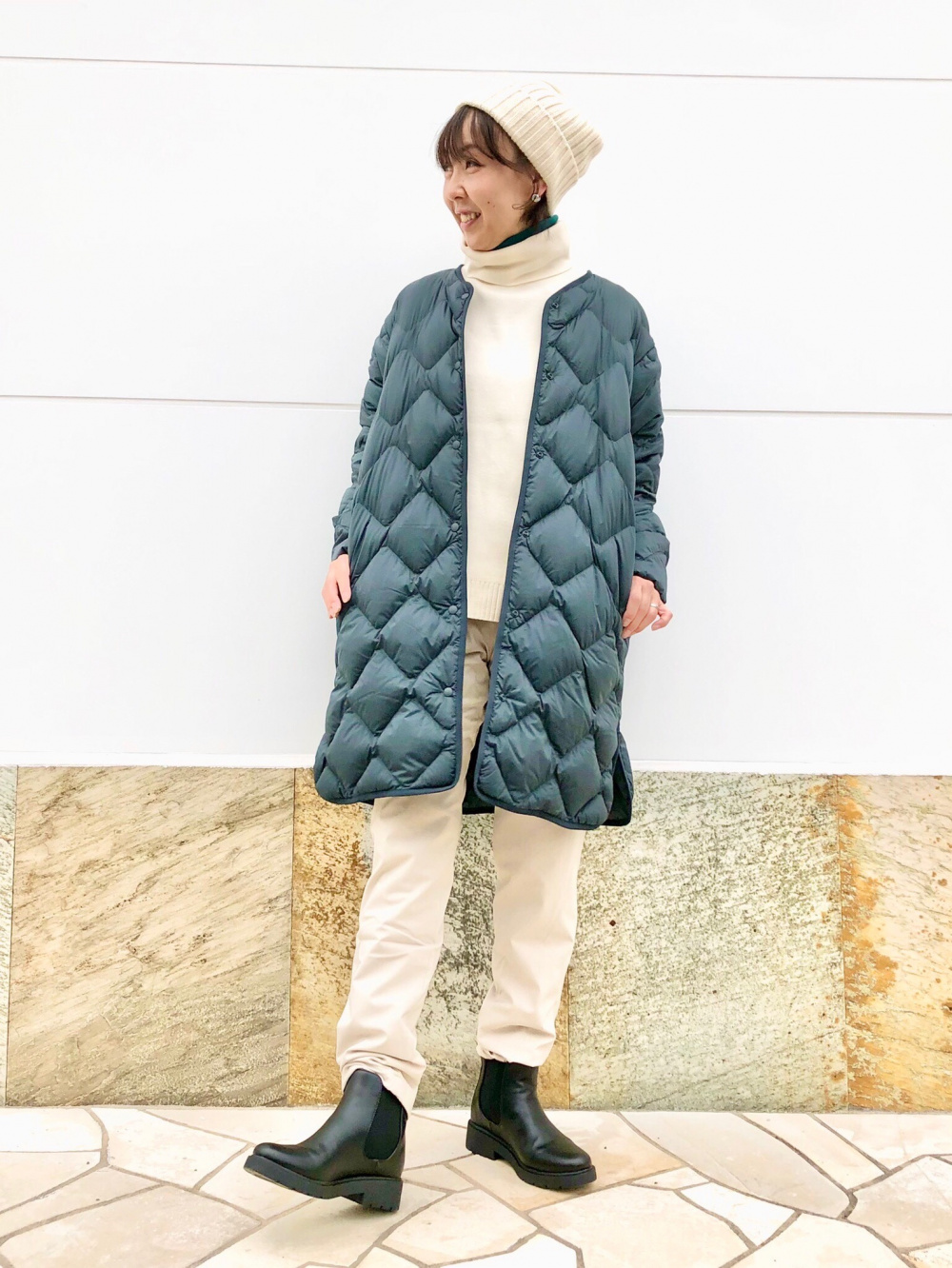 UNIQLO×Theory ブロックテック+ウルトラロングダウンベスト XL