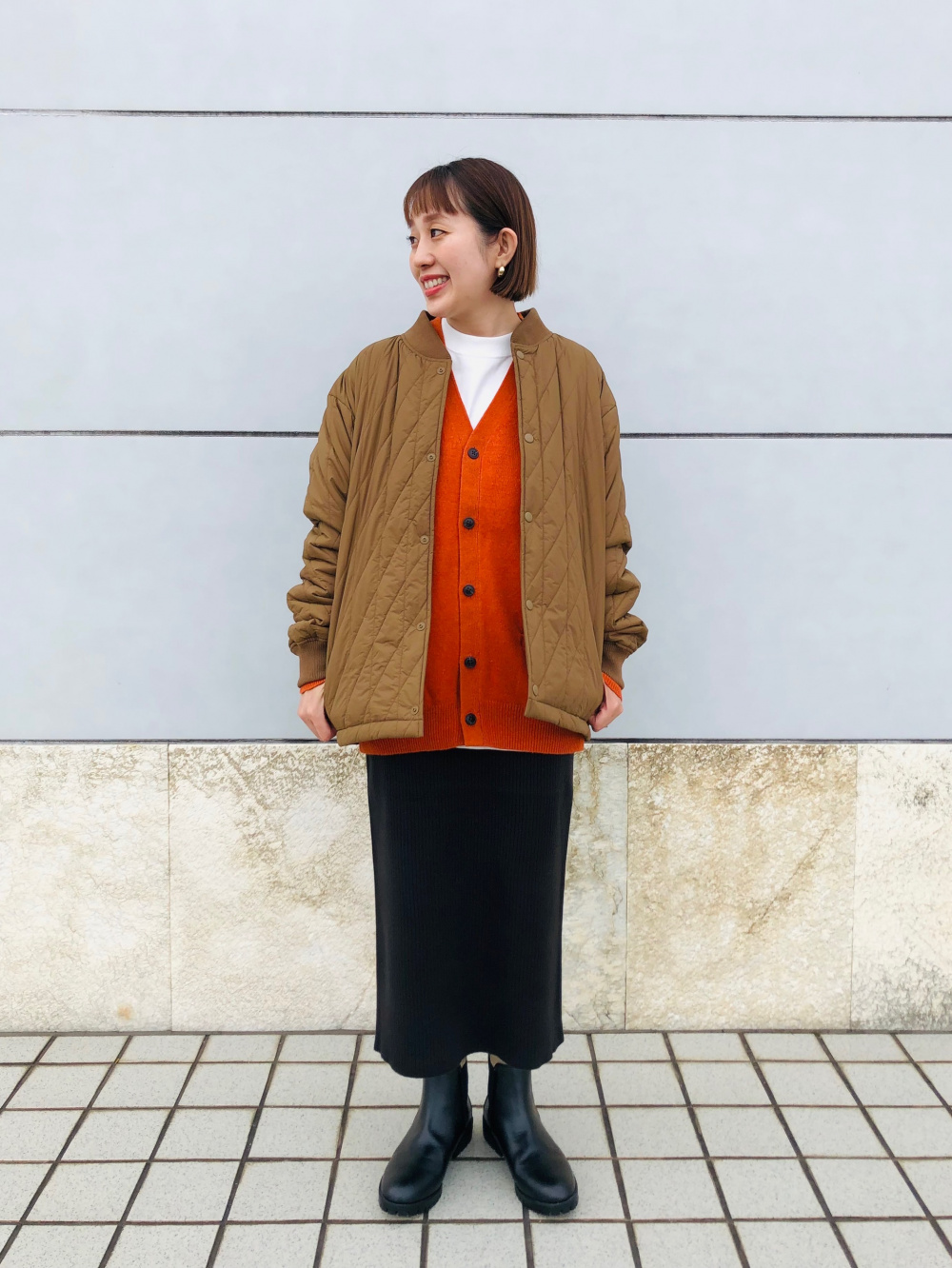 クルーネックt 長袖 ヒートテックタートルネックt 長袖 の着用コーディネート ユニクロ