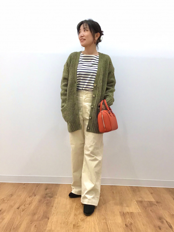 UNIQLO - ユニクロ タグ付き カーディガン コーデュロイワイドパンツ ビックストール L 公式スタイリング | ユニクロ公式