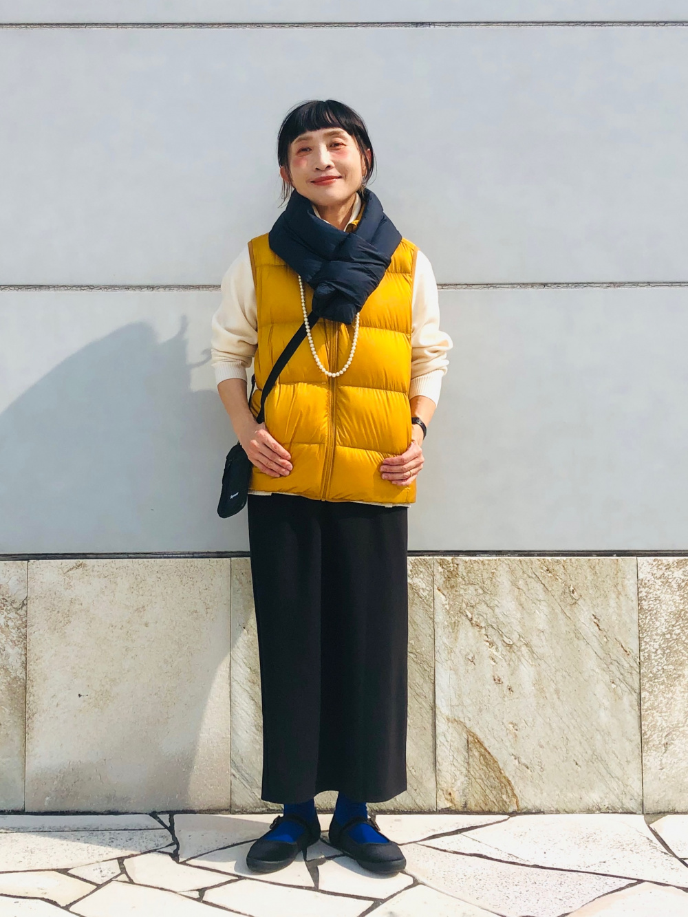 ウルトラライトダウンベスト/ワイドキルト、スフレヤーン