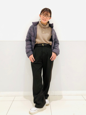 ユニクロ公式 | タックワイドパンツ（丈標準68～70cm）