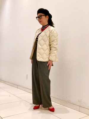 ユニクロ公式 | タックワイドパンツ（丈標準68～70cm）