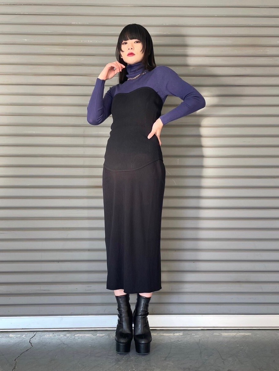 マメクロゴウチ　ニット　ビスチェ mame - sale!新品タグ付☆UNIQLOマメクロゴウチ☆3Dスフレヤーンリブ