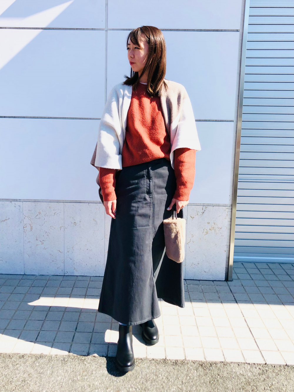 スカート2018 ニットファッションセータースカート★A56