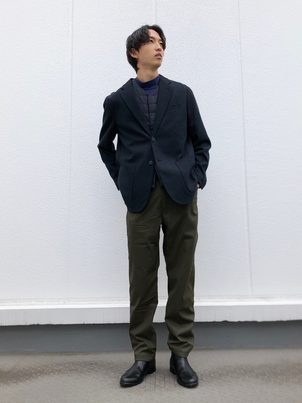 ☆新春福袋2021☆ ユニクロ コンフォート2Bジャケット ウールライク