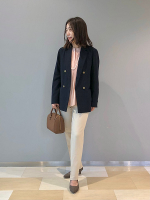 【美品】UNIQLO U ユニクロ ダブルブレストジャケット XXL ネイビー ユニクロ公式 | ダブルジャケット