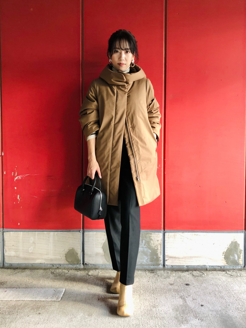 TOMBRIEFING フード付きハイブリッドダウン　Mサイズ ユニクロ公式 | ハイブリッドダウンコート