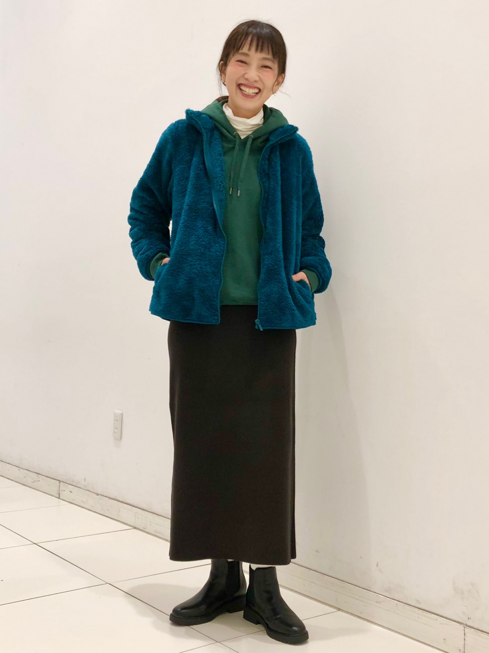 ウルトラウォームハイブリッドダウンロングコート、3DカシミヤV