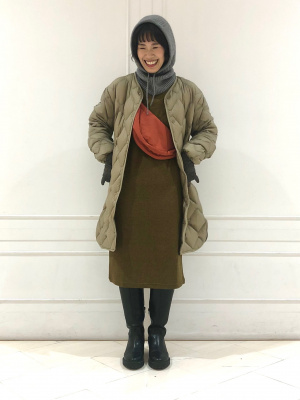 ソフトフリースワンピース見本 UNIQLO（ユニクロ）の「ソフトニットフリースワンピース（長袖