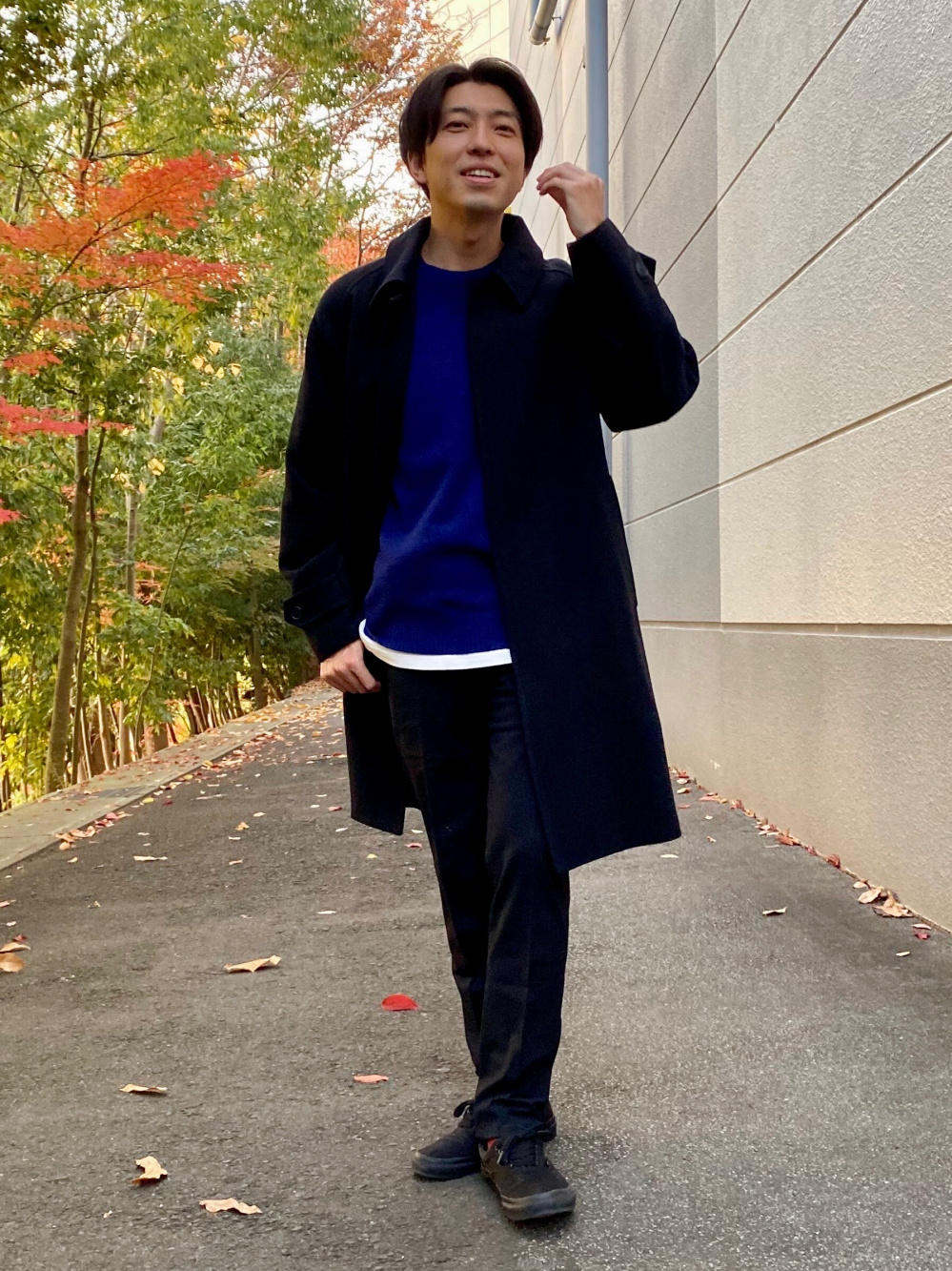 スウェットプルパーカ（長袖）、カシミヤブレンドオーバーサイズ