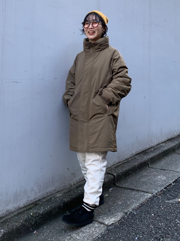 くま子様　UNIQLO 防風パデットコート ブラウン Lサイズ 防風パデッドコート ブラウン L ユニクロ UNIQLO 防風パデットコート